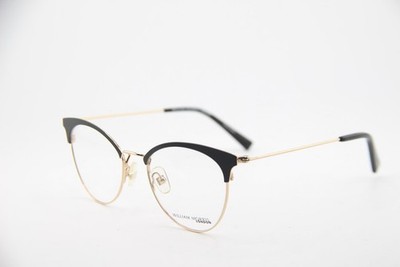 NEW WILLIAM MORRIS LONDON LN 50120 C1 BLACK GOLD AUTHENTIC EYEGLASSES 51-18