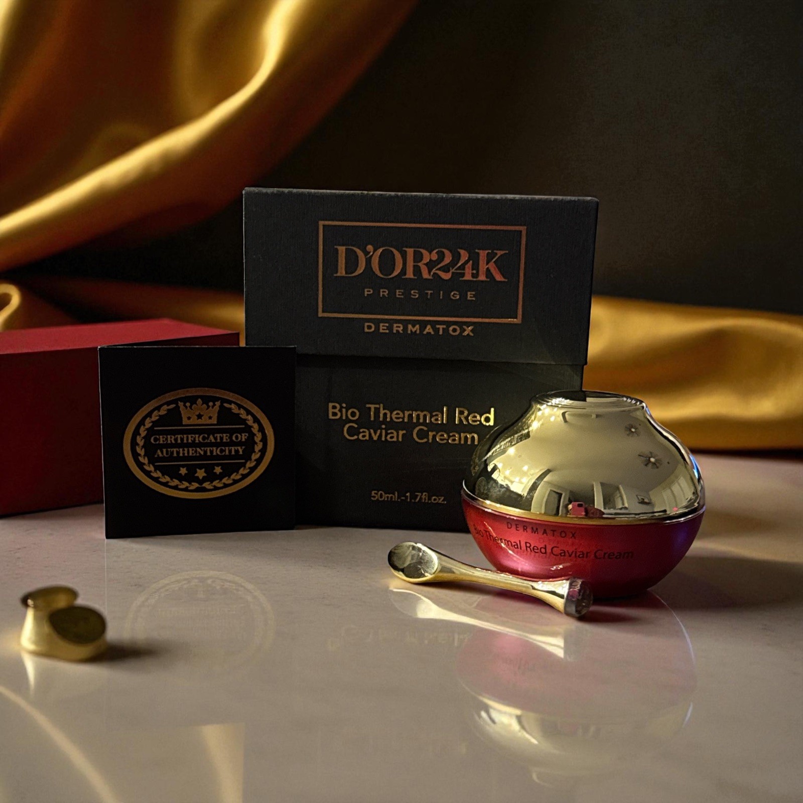 D'OR24K Prestige Dermatox Bio Thermal Red Caviar Cream NIB & AUTHENTIC