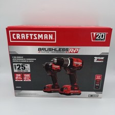 CRAFTSMAN V20 Brushless Cordless 2-Tool Kit w/2 Batteries & Charger (CMCK211C2)