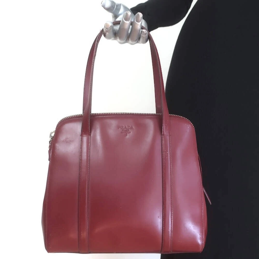 PRADA Leather Exterior Red Bags & Handbags for Women for sale | eBay