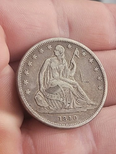 1840 Small Letters Seated Liberty Half Dollar