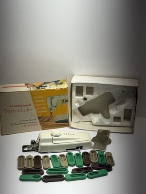 Singer Professional Buttonholer Slant Needle ZigZag Sewing Machines Instructions