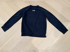 Boys Under Armour Black Long Sleeve Crew Neck Sweatshirt Size Medium