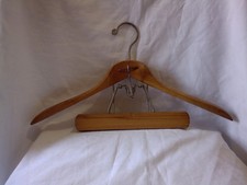 Vtg Setwell Wooden Shirt  Pant Clamp Hanger