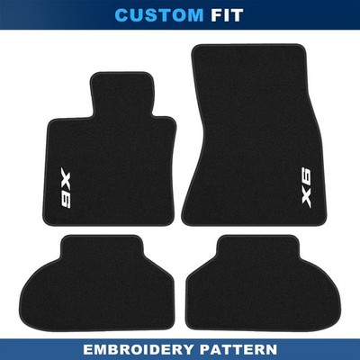 For BMW X6 M E71 2009-2014 Quality Black Velour Carpet Car Floor Mats Liners