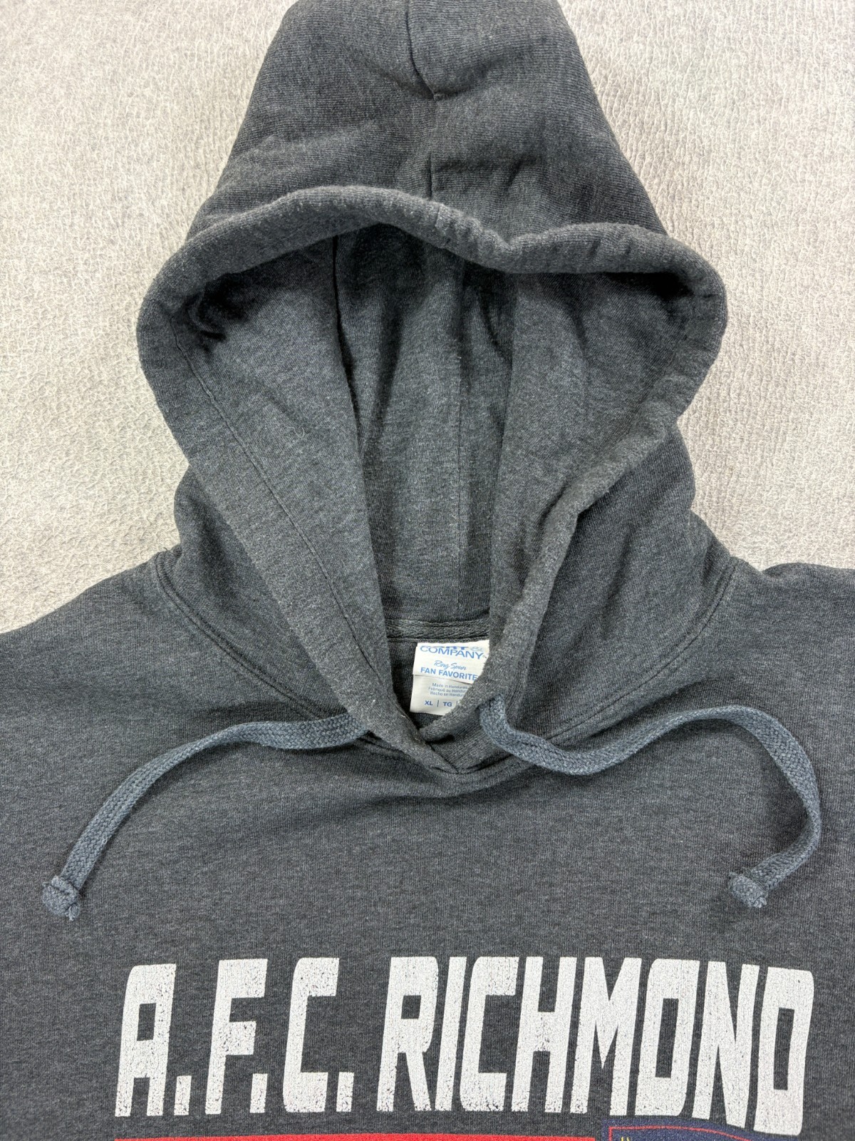 AFC Richmond Screened Ted Lasso Soccer Hoodie Sweatshirt (Men's XL) Gray image 3