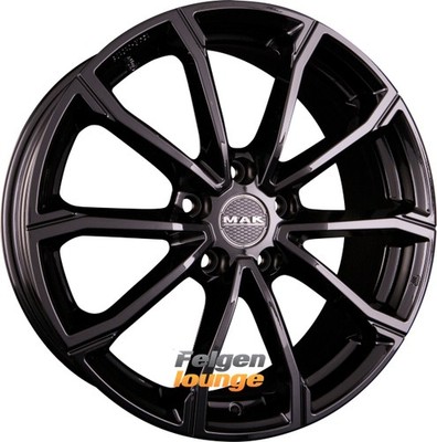 4 Alufelgen MAK DAVINCI Gloss Black 6,5x17 ET39 5x100 17 Zoll