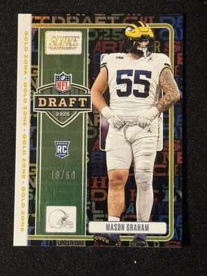 2025 Score - Nfl Draft Mason Graham #19 Gold Zone /50 (RC)