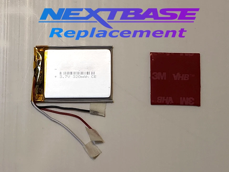 Nextbase 522GW Dash Cam OEM replacement battery with mounting pad