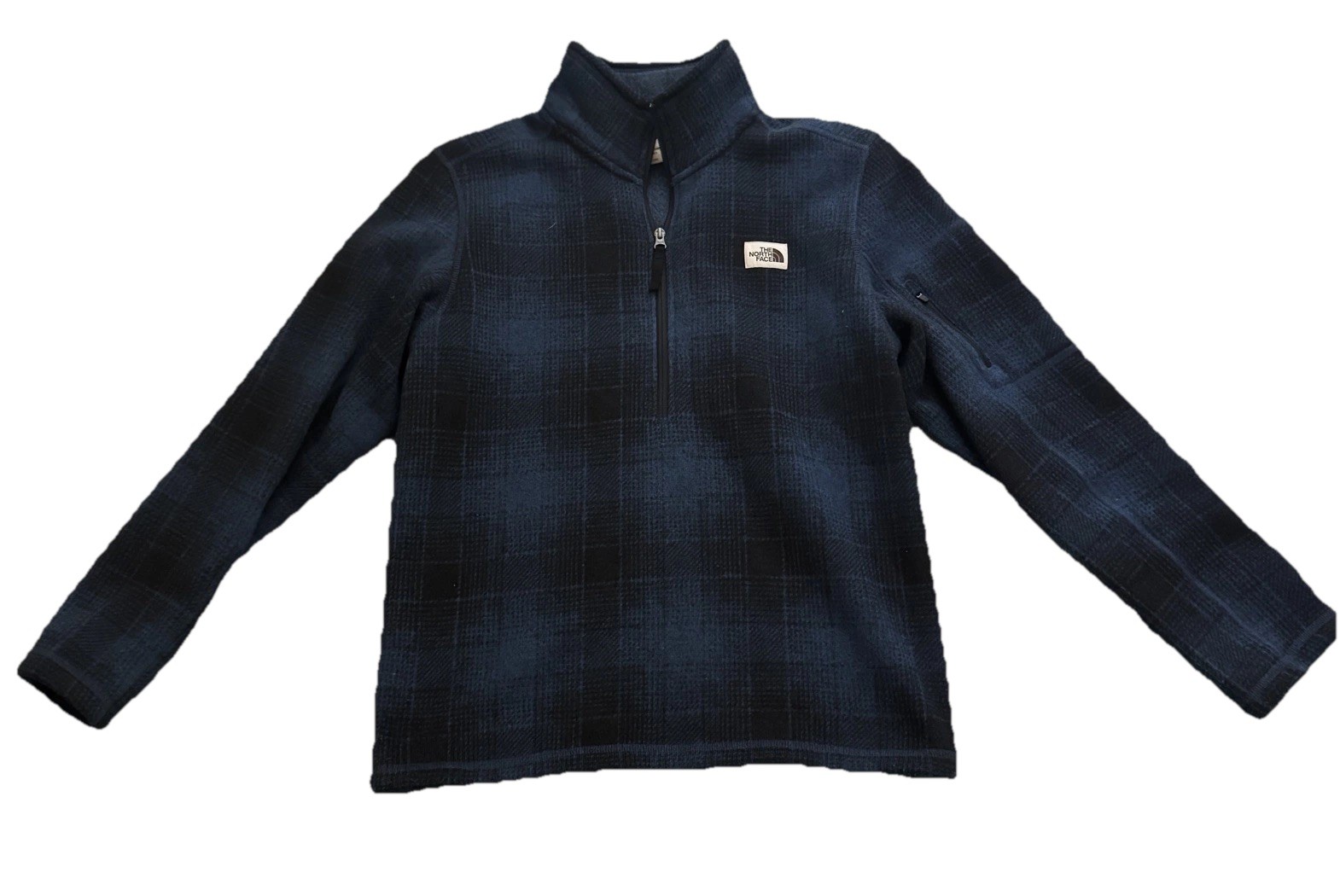 North Face Blue Fleece Pull Over Medium