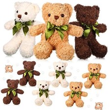 9 Pieces Cute Bear Stuffed Animals 10 Inch Soft Plush Stuffed Bears Toy Gift