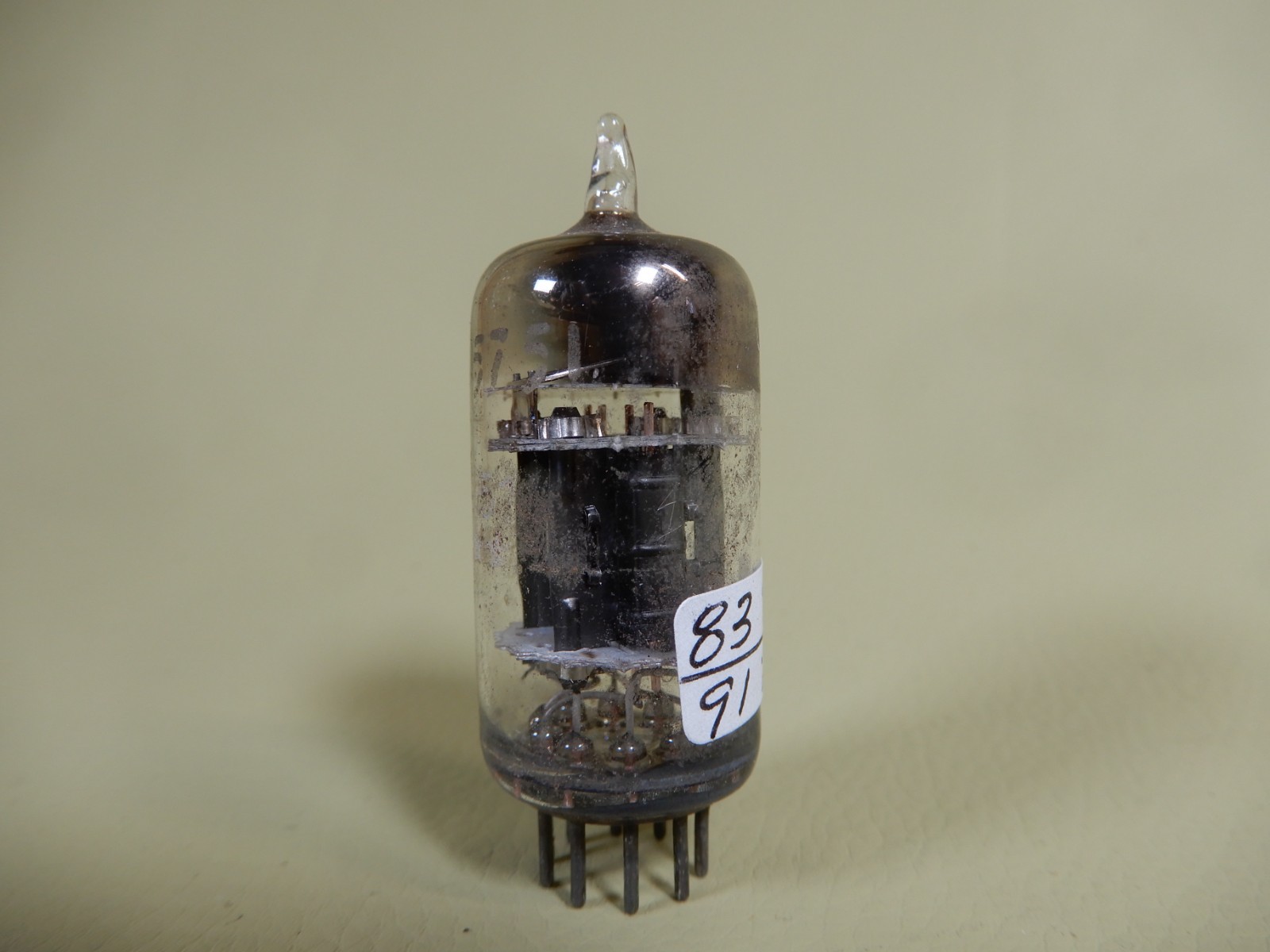 GE 5 Star Black Plate Triple Mica 5751 Vacuum Tube Tested Strong 83/91% Gm