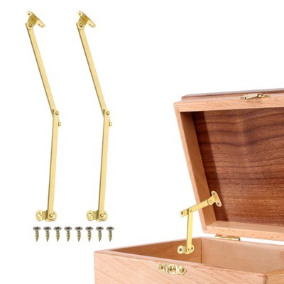 ''2 Stück klappbare Deckelstützen für Scharniere, 5,9'' Links, Gold''