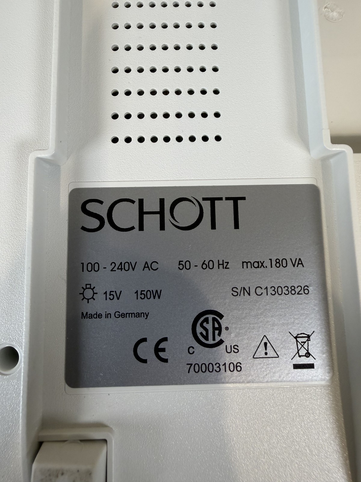 Leica KL 1500 H Schott Fiber Optic Cold Light Source 150W Halogen Microscope