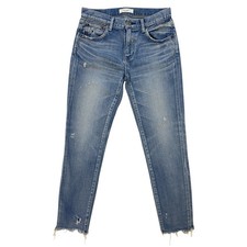 360 MOUSSY VINTAGE Diana Distressed Skinny Jeans in Light Blue Women s Sz 27