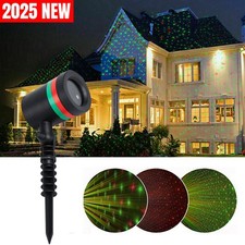 Outdoor Laser Projector Light Moving Sky Star Lighting Red & Green Party Stage