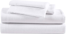 - Queen Sheets, Cotton Flannel Bedding Set, Brushed for Extra Softness, Cozy Hom