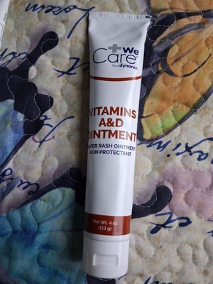 2 Pack Dynarex Vitamins A & D Ointment Tube 4Oz Each