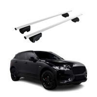 DachträGer GrundtäGer FüR Jaguar F-Pace 2016-2025 75Kg Metall Silber 2 Tlg