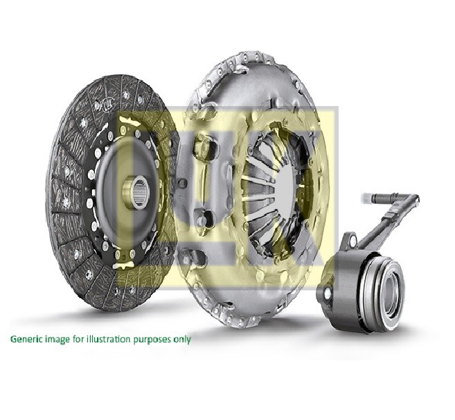 Kit d'embrayage LUK 624 3312 33 avec butée hydraulique centrale 3 trous