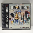 Final Fantasy IX Black Label (Sony PlayStation 1, 2001) CIB. Tested.