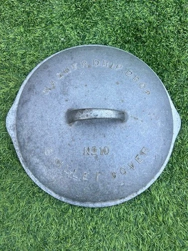 Vintage WAGNER Drip Drop Skillet Cover Cast Aluminum Lid No. 10 C-510 LID ONLY