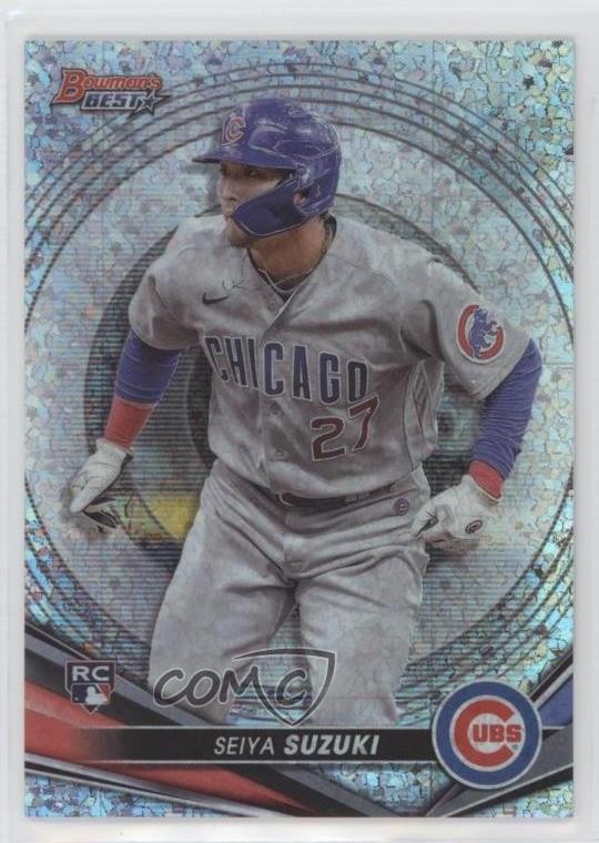 2022 Bowman's Best Mini-Diamond Refractor /299 Seiya Suzuki #41 Rookie RC 10ow