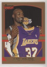 2003-04 Bowman Signature Gold 87/99 Karl Malone #28 HOF e1e