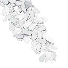 300Pcs Teardrop Craft Mirrors Mosaic Tiles Bulk Tiny Teardrop Teardrop Shape