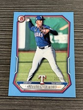 Sebastian Walcott 2026 Bowman #BP-51 Sky Blue Base 252/499 Texas Rangers