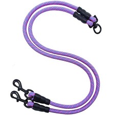 Double Dog Leash Coupler No Tangle Dual Dog Leash Splitter for Two Dogs