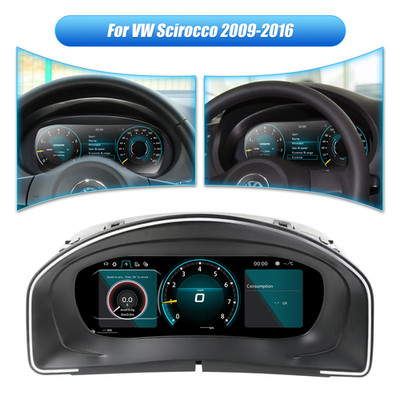 LCD Digital Display Gauges Instrument Cluster For Volkswagen Scirocco 2009-2016