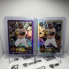 Eguy Rosario 2023 Topps Chrome Logofractor Edition #184 Purple Refractor #/250