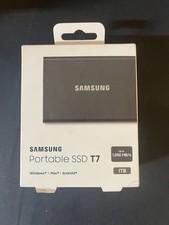 Samsung Portable SSD T7 Hard Drive 1TB  1,050 MB/s New Open Box