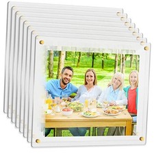 8 Pcs Acrylic Floating Frame 8 x 10 Inches Wall Mount Frameless Picture