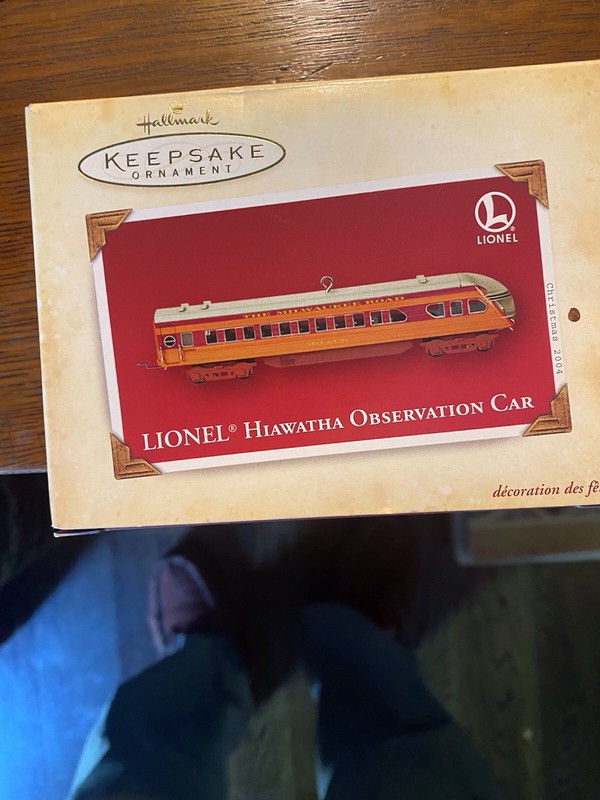 Hallmark, Lionel Hiawatha Observation Car 2004 - Excellent Condition