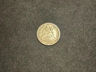 1875-CC Seated Liberty Silver Dime Fine Condition