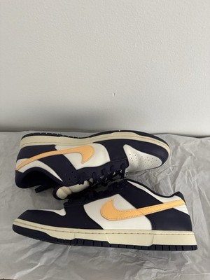 Nike Dunk Low Retro Navy White Peach Size 14 Men s Sneakers Used Twice
