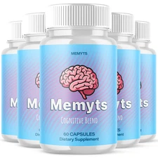 (5 Pack) Memyts Nootropic All Natural Max Formula Brain Supplement 300 Capsules