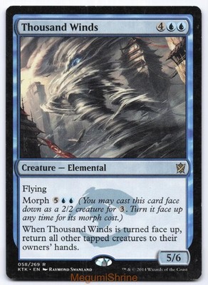 Thousand Winds Khans of Tarkir 58 MTG Magic Card Rare Non-Foil LP
