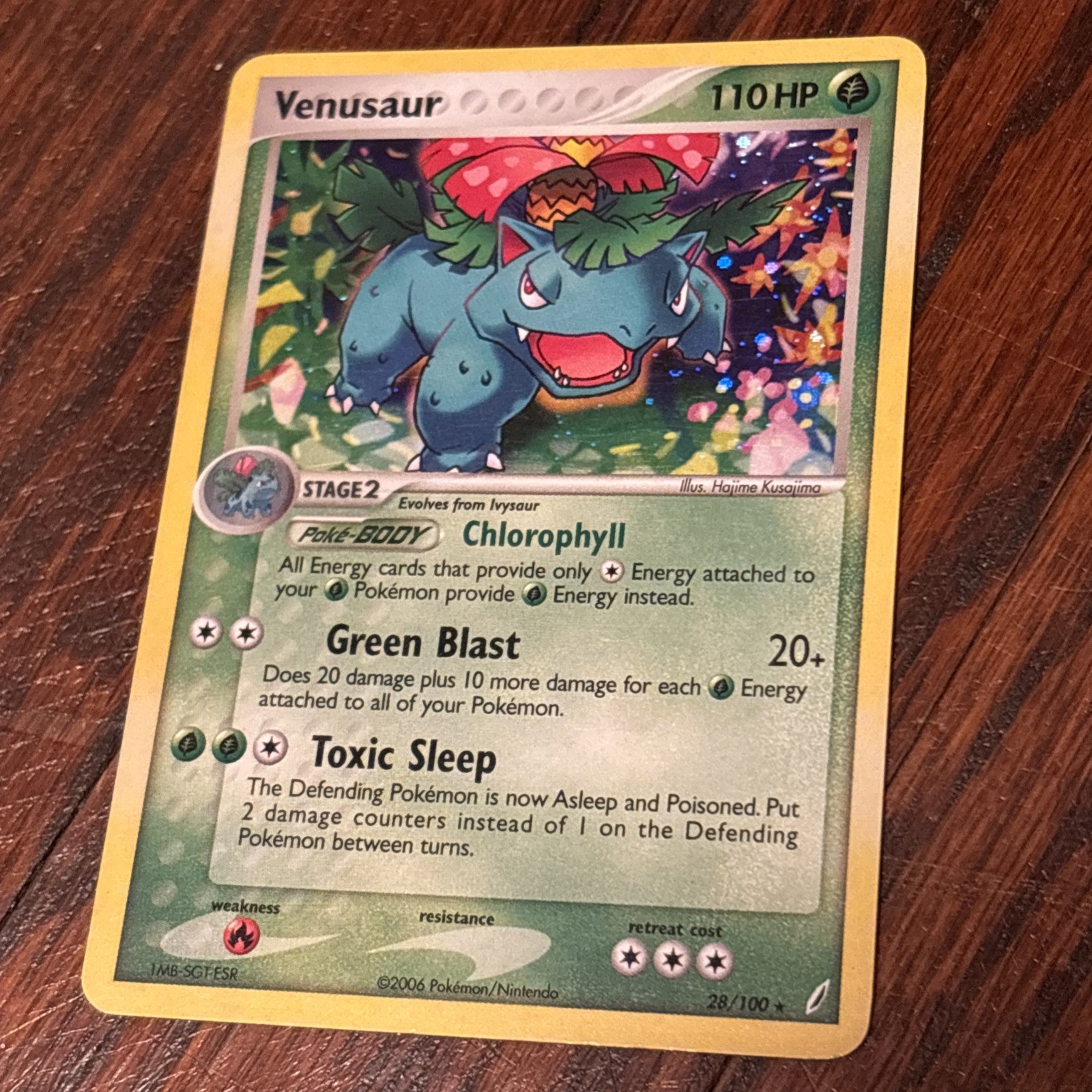 Venusaur - 28/100 (EX Crystal Guardians) - Deck Exclusives (PR) - Holofoil - NM