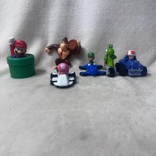 McDonald's Nintendo Mario Kart Happy Meal Toys - Lot of 6 - Donkey Kong - Yoshi