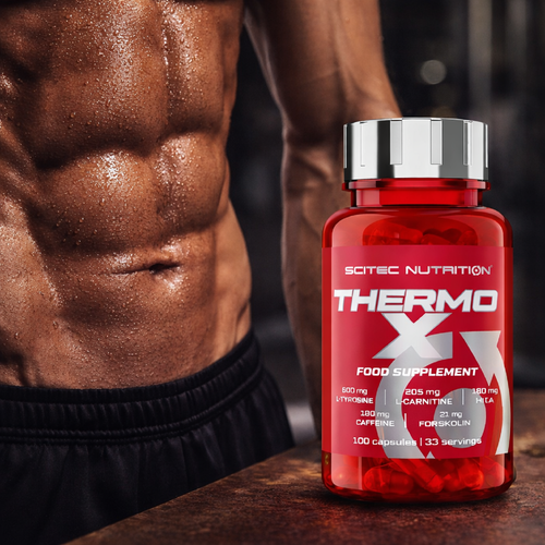 SCITEC THERMO X - 100-300 Kapseln - Shredded Look, Strong Fatburner, Abnehmen - Bild 3 von 11