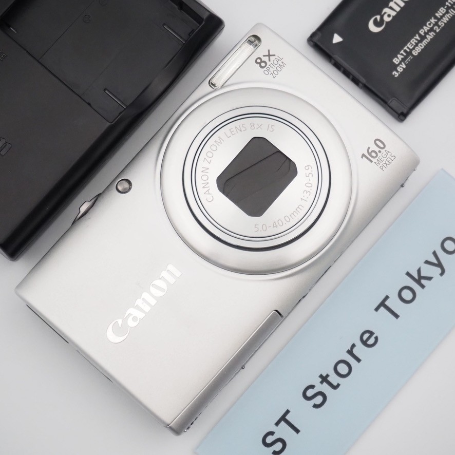 N Mint] Canon PowerShot A4000 IS Digital Camera Silver w/Charger