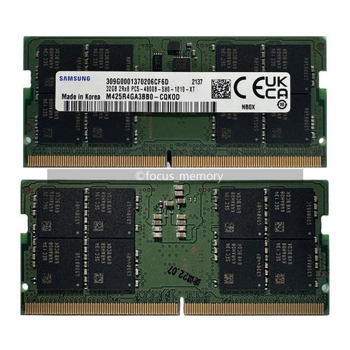 Samsung 8 GB 1Rx16 16 GB 32GB 2Rx8 PC5-38400 DDR5-4800 SO-DIMM Laptop Memory lot - Picture 3 of 13