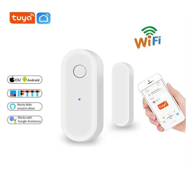 Smart Door Window Sensor Detector Wireless Safe Alarm for Alexa Google Smartlife Smart Door Window Sensor Detector Wireless Safe Alarm for Alexa Google Smartlife