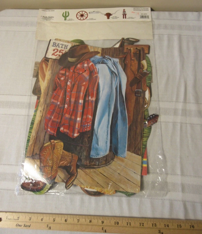 Decorações vintage de festa ocidental Biestle com recortes de cowboy 4 a 16 pol. - Imagem 2 de 2