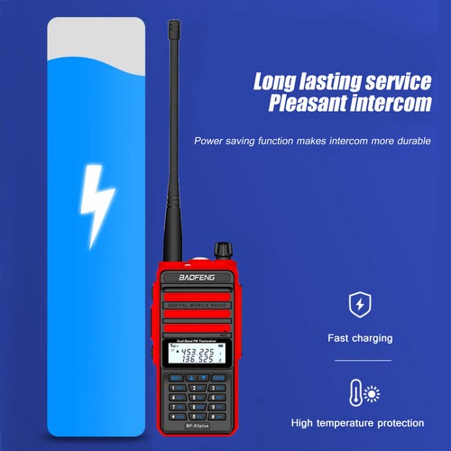 BAOFENG X3 PLUS 18W 9500MAH 30KM 128CH VOX FM RADIO WALKIE-TALKIE HAND-FUNKGERÄT - Afbeelding 5 van 12
