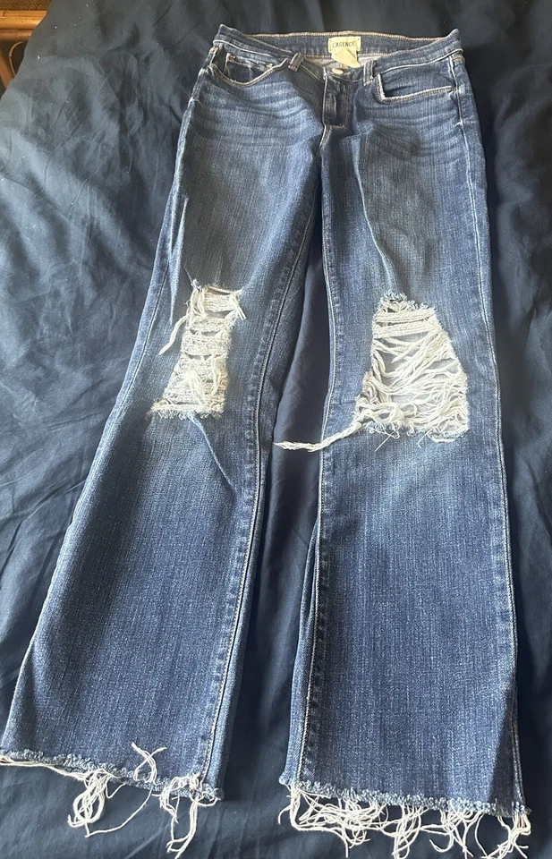 L’AGENCE Jordan High Rise Cropped Straight Jeans Size 29 - Image 3 of 4