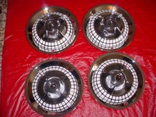 1959 15 New Lancer Hub Caps-set Of Four With 2 12 Bullets